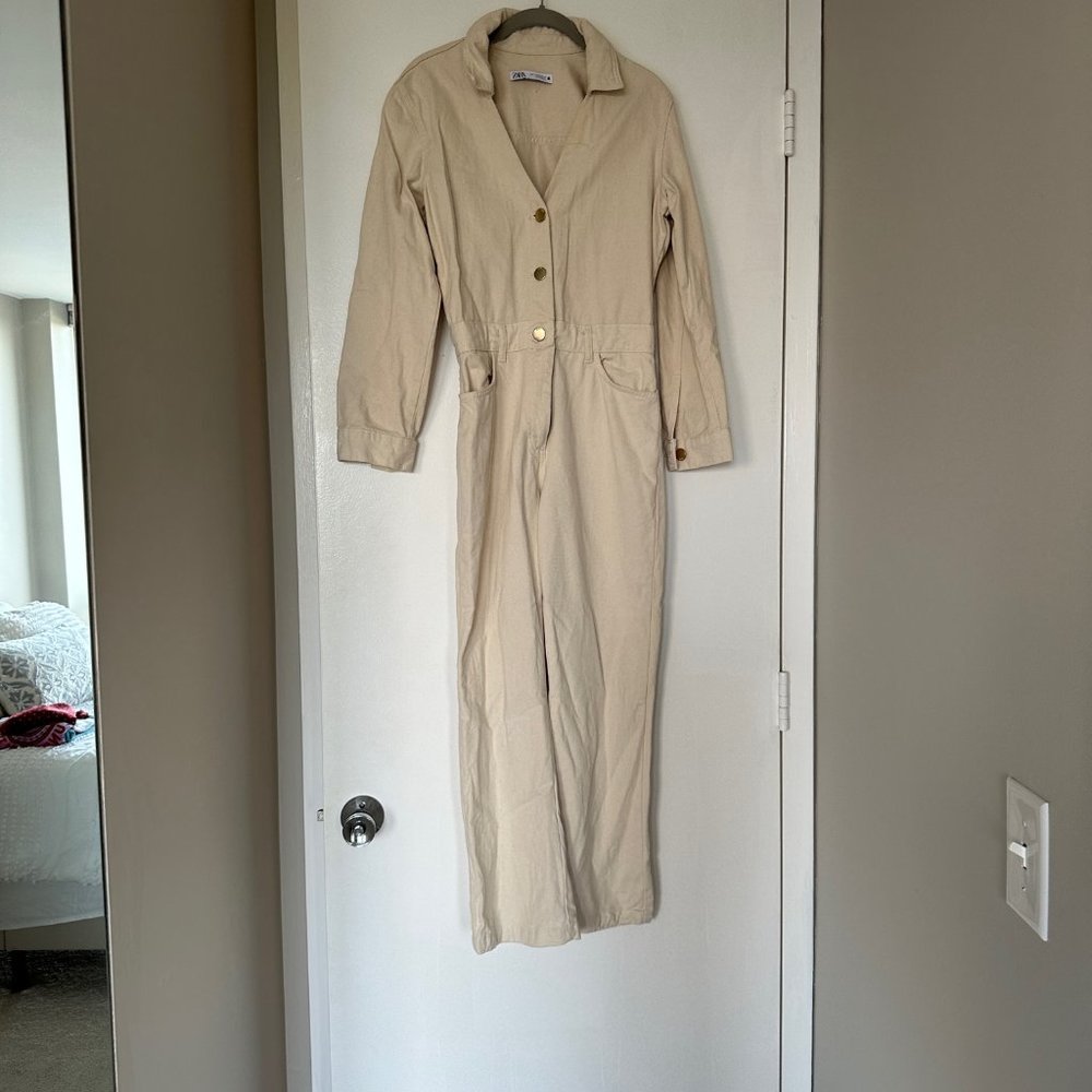 Zara Denim Jumpsuit